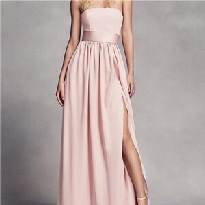 NWT White Vera Wang Strapless Long Dress